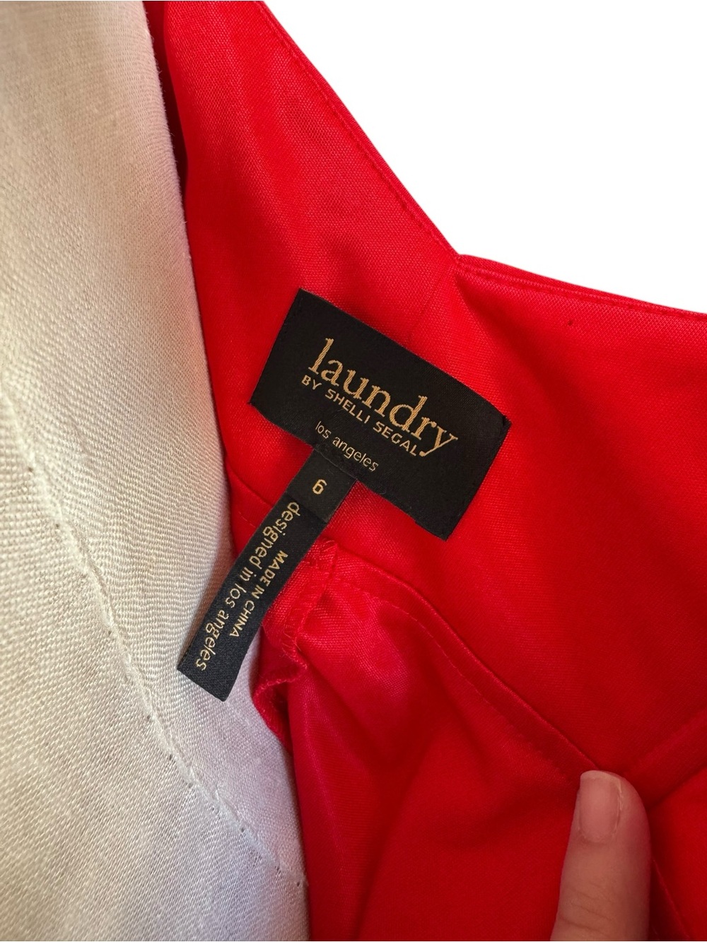 Laundry By Shelli Segal Red Fitted Midi Dress - Picture 7 of 8